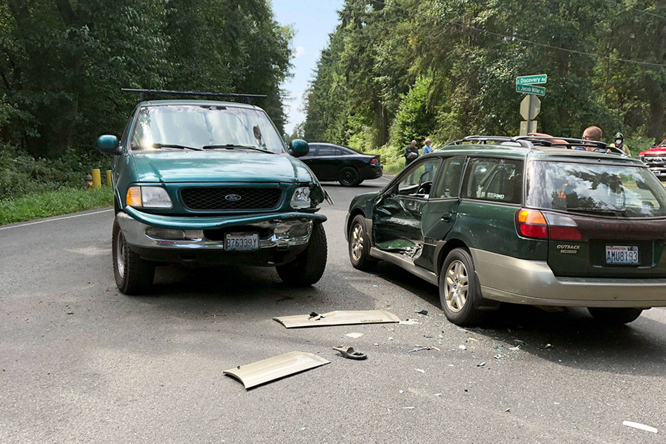Injury collision ties up traffic at intersection