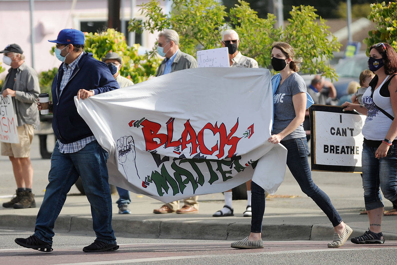 Black Lives Matter protest in downtown Sequim