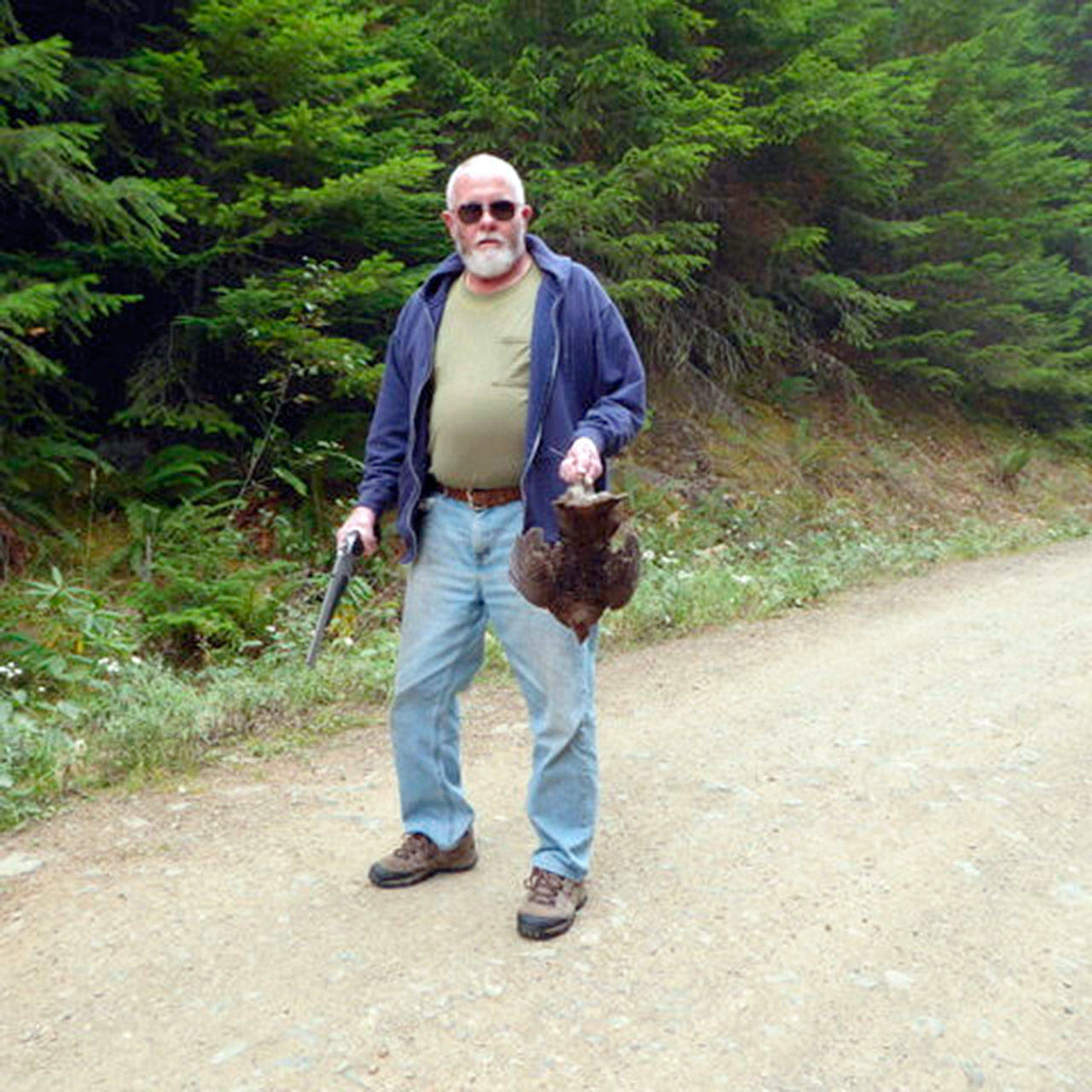 Quilcene’s Ward Norden shot this blue grouse near Bon Jon Pass in Olympic National Forest on Sunday, Sept. 13, 2020, while coming up empty in an attempt to get above the smoke enveloping Western Washington.                                Quilcene’s Ward Norden shot this blue grouse near Bon Jon Pass in Olympic National Forest on Sunday while coming up empty in an attempt to get above the smoke enveloping Western Washington.