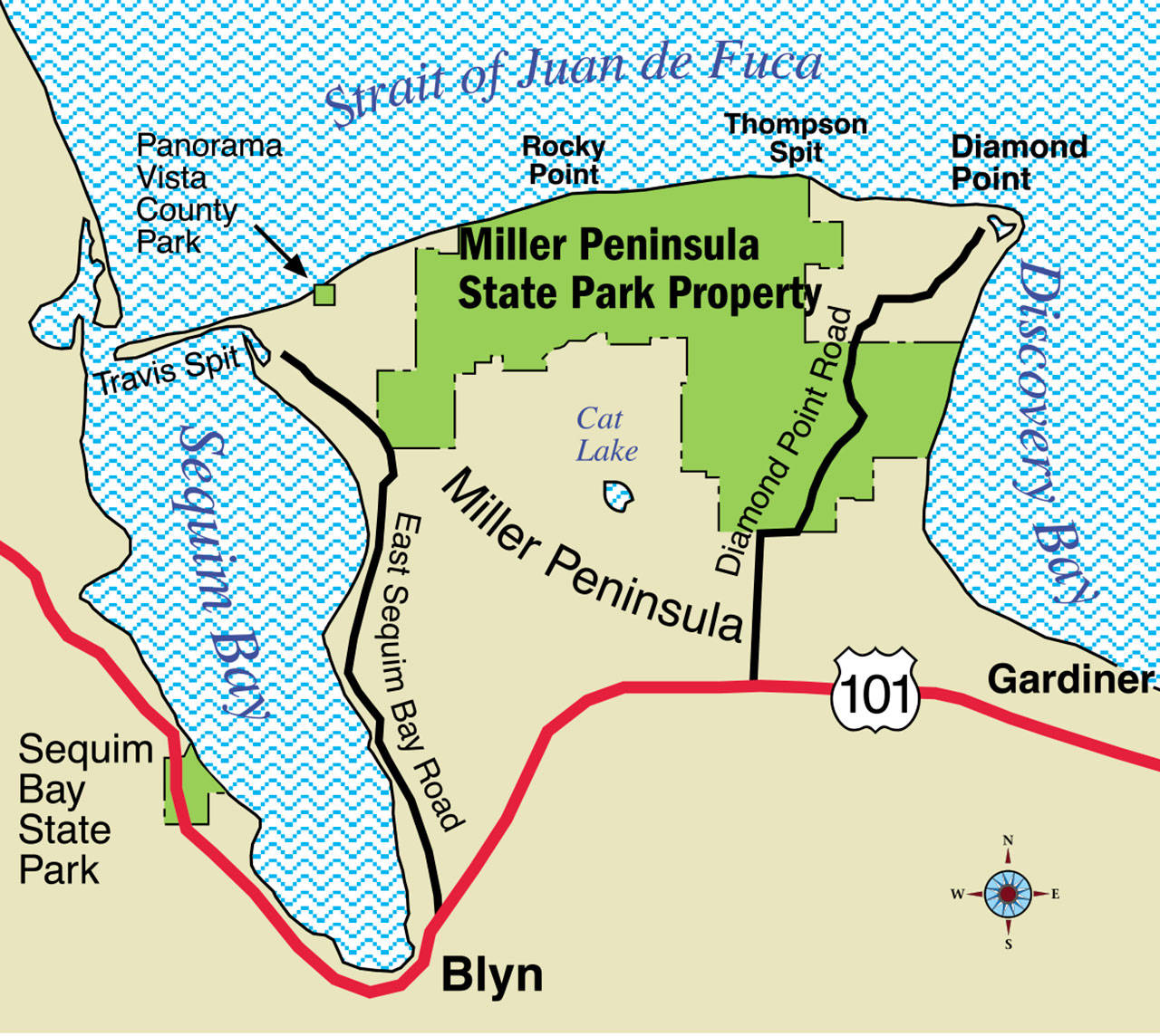 Washington State Parks is looking to create a master plan for the development of Miller Peninsula as the next “destination” state park. (Keith Thorpe/Peninsula Daily News)