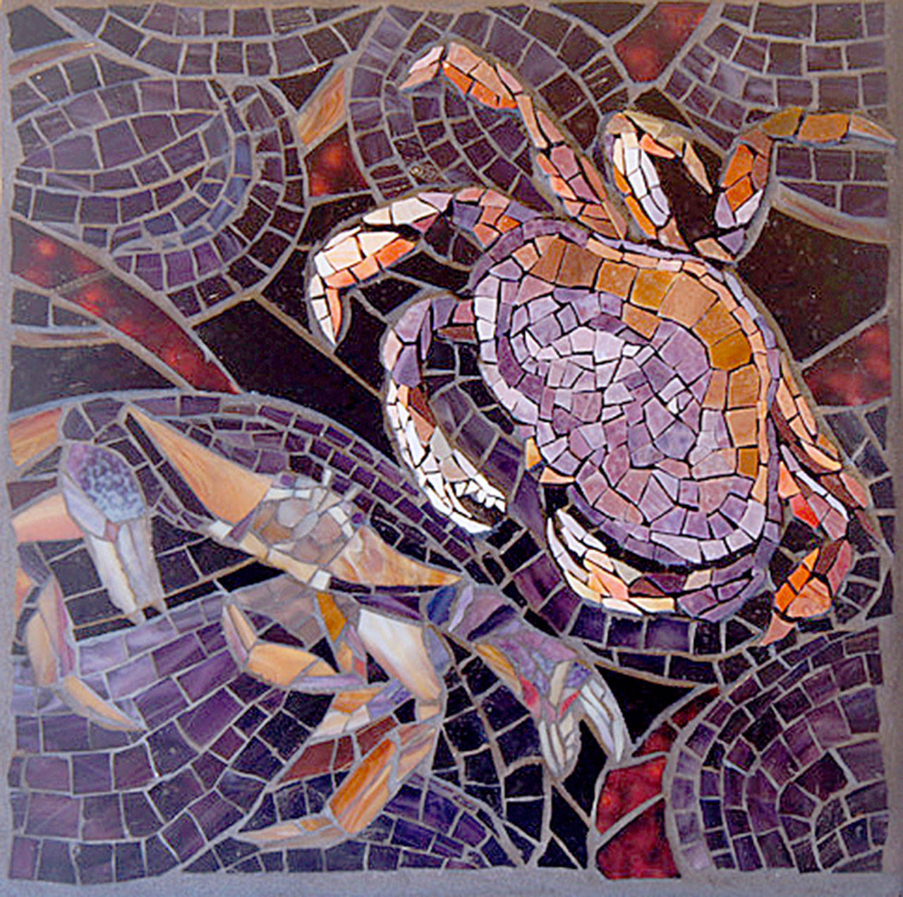 “Limit” by Joanne Daschel is among the mosaics that will be shown at Northwind Arts Center.