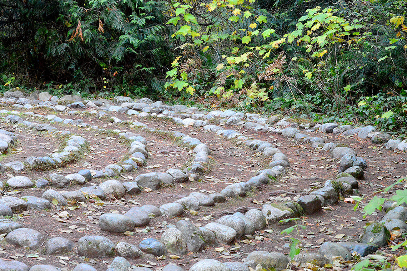 A labyrinth is tucked into the forest at H.J. Carroll Park in Chimacum. photo Diane Urbani de la Paz