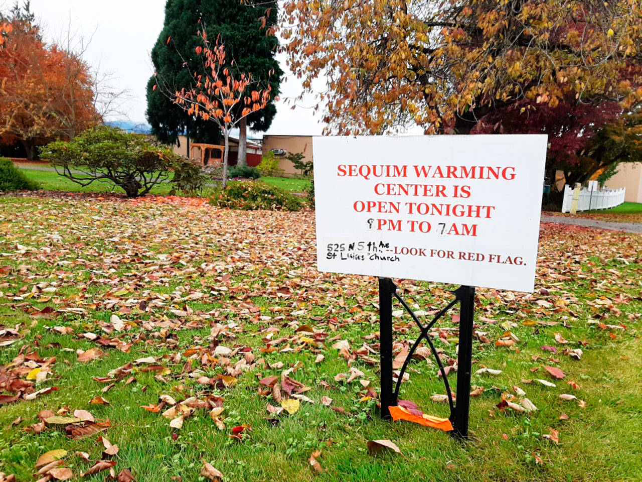 The Sequim Warming Center at St. Luke’s Episcopal Church is open evenings this fall and winter when predicted temperatures fall to 35 degrees or colder. (Michael Dashiell/Olympic Peninsula News Group)