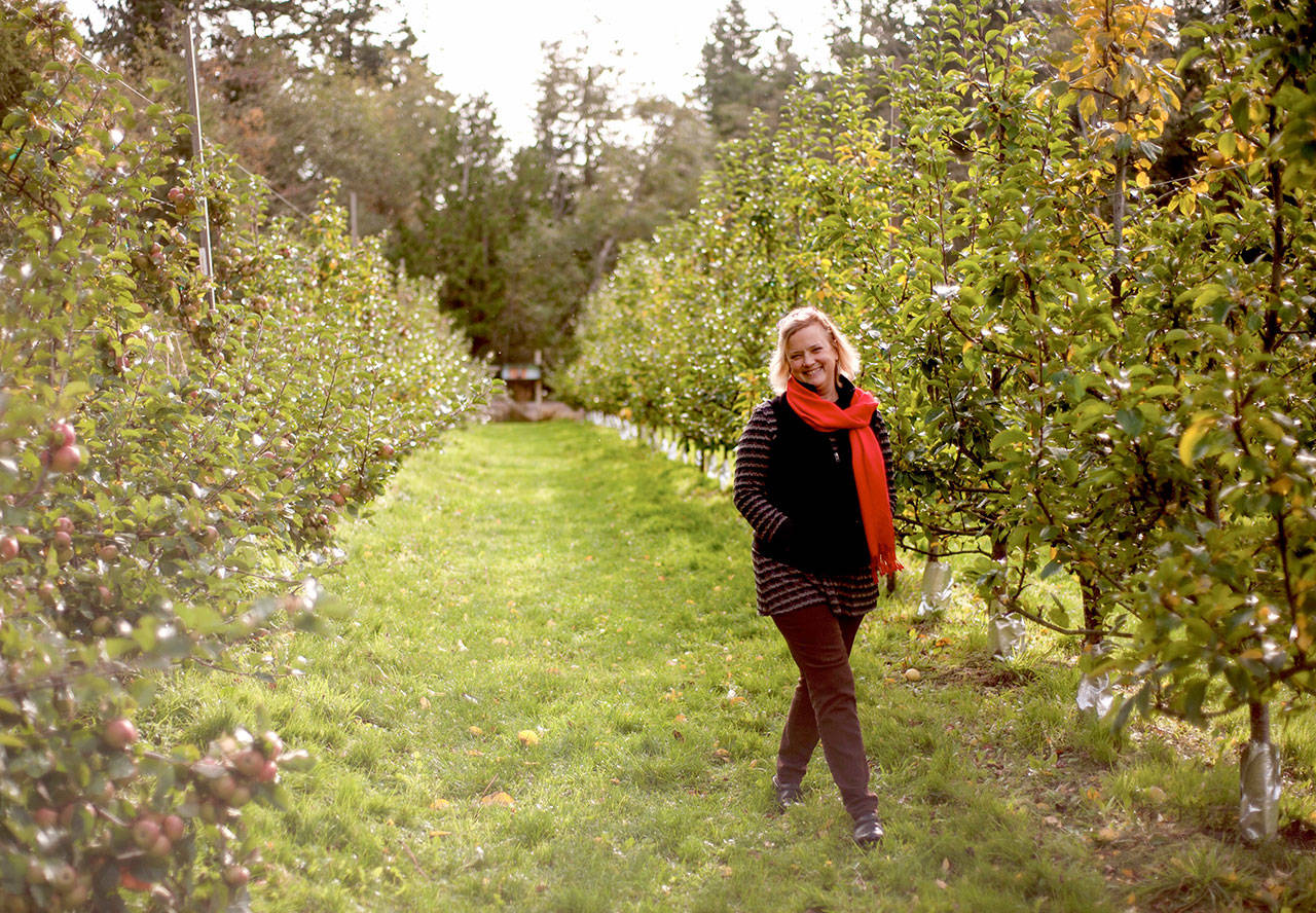 Alpenfires Nancy Bishop has donated a private orchard tour and cider tasting to the Jefferson County Historical Societys AHA Auction. (Jefferson County Historical Society)
