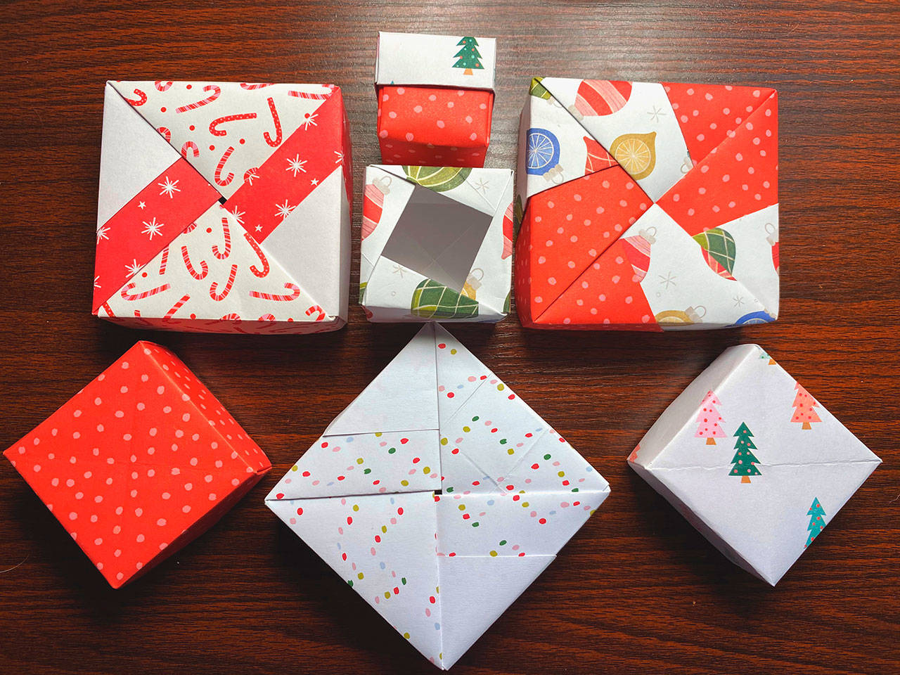 A Zoom workshop will instruct participants in how to origami boxes using kits as part of the North Olympic Library System’s CreativiTea series. (Photo courtesy of North Olympic Library System)