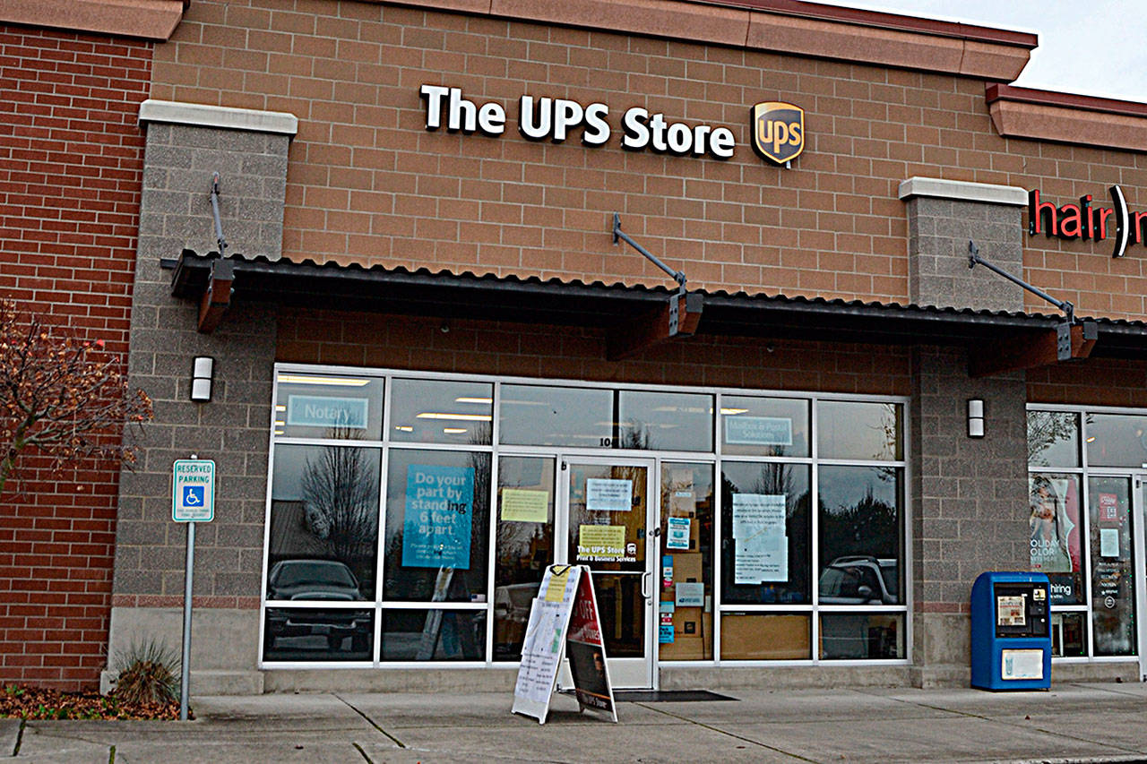 The Sequim UPS Store is opened for limited hours from 10 a.m. to 4 p.m. as staff awaits a new computer system for shipping and receiving. Staff said they plan to expand hours and staffing once the computers are installed. (Matthew Nash/Olympic Peninsula News Group)
The Sequim UPS Store is opened for limited hours from 10 a.m. to 4 p.m. as staff awaits a new computer system for shipping and receiving. Staff said they plan to expand hours and staffing once the computers are installed. (Matthew Nash/Olympic Peninsula News Group)