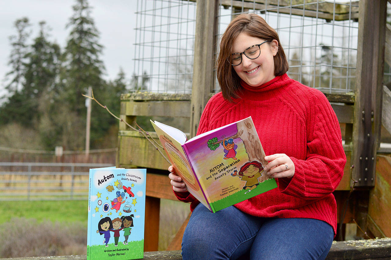 Writer-illustrator Taylor Mermel of Marrowstone Island has published a pair of picture books to help children with stress and anxiety. (Diane Urbani de la Paz/Peninsula Daily News)