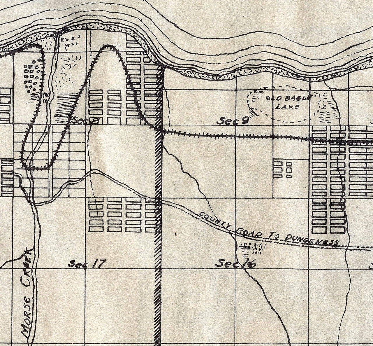 Portion of a map published in 1912 by Port Angeles Investment Co. (John McNutt Collection)