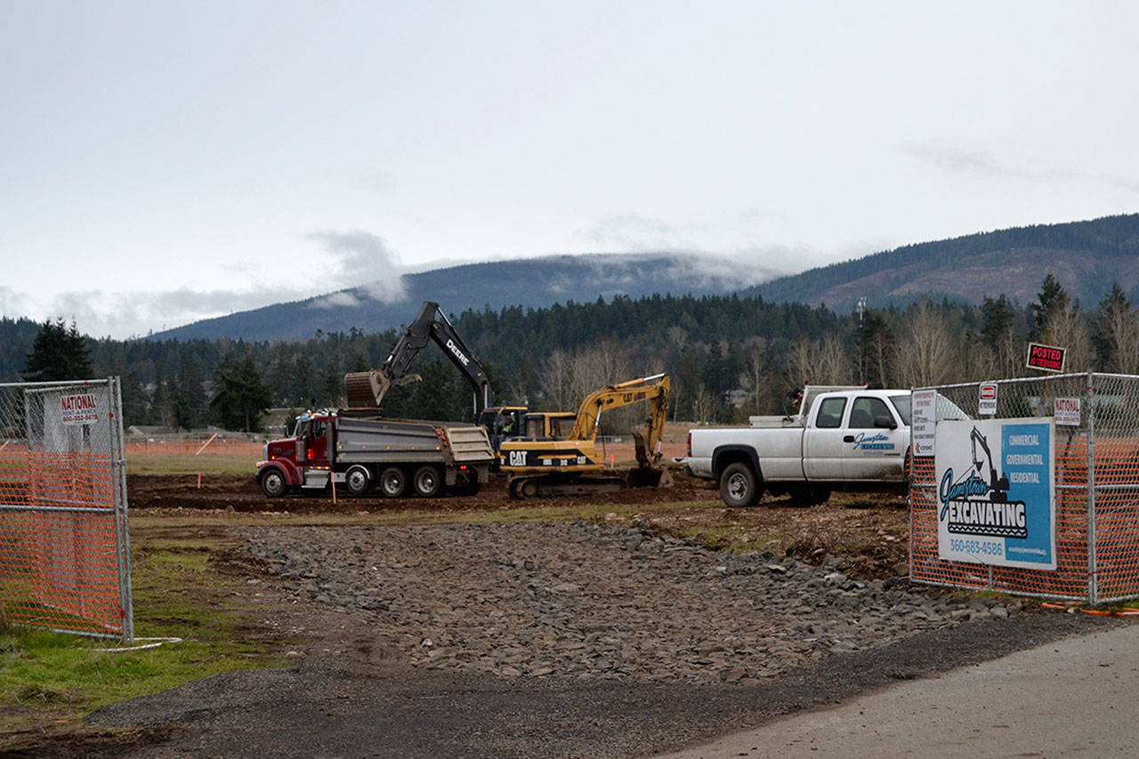 Crews broke ground on the proposed medication-assisted treatment (MAT) facility three weeks ago, according to leaders with the Jamestown S’Klallam Tribe. A virtual hearing on an appeal is scheduled for 9 a.m. Jan. 14. (Matthew Nash/Olympic Peninsula News Group)
