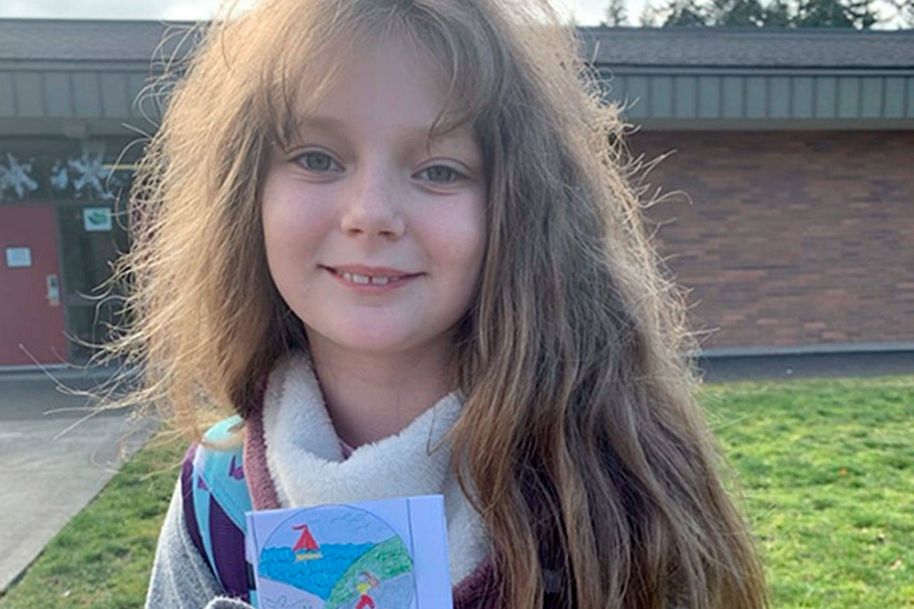 Amalia Bell, winner of the 2020 North Olympic Discovery Kids Marathon's medal design contest. Elementary school students have until Feb. 5 to submit designs for the 2021 Kids Marathon. (Photo courtesy of North Olympic Discovery Marathon)