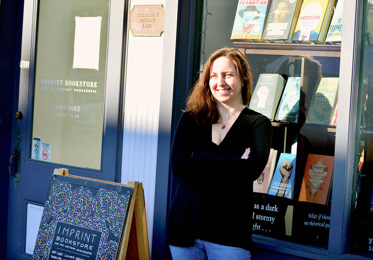 Poet Lauren Davis, also a bookseller and instructor at Imprint Books and the Writers’ Workshoppe in Port Townsend, has published “The Missing Ones,” a collection of poems about a woman who disappeared at Lake Crescent. (Diane Urbani de la Paz/Peninsula Daily News)