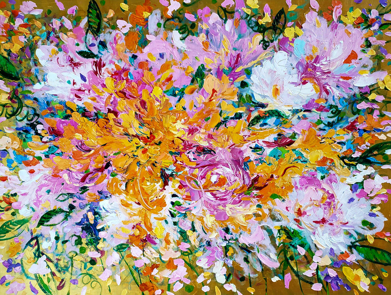 Sudna Hazard’s “Floribunda” series is featured at the Port Townsend Gallery through the month of February.