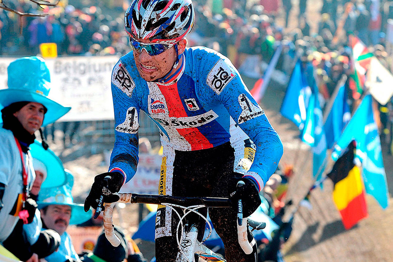Harald Tittel/The Associated Press
The sport of Cyclocross is coming to the Olympic Peninsula with a CycloX event set in late March at the Extreme Sports Park outside of Port Angeles. This is the World Cyclocross Championships in Germany in 2011.
