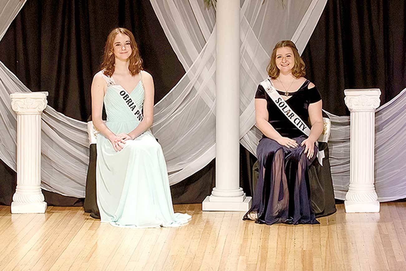Royalty contestants for the Sequim Irrigation Festival include, from left, Zoee Kuperus, Sydney VanProyen, Hannah Hampton and Allie Gale. Sequim's queen and court will be shown at 6 p.m. Saturday online at the festival's Facebook page and website. (Keith Ross/Keith’s Frame Of Mind)