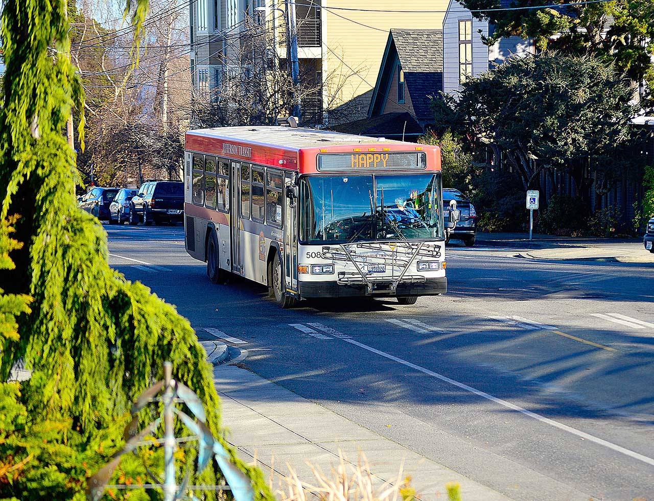Jefferson Transit has launched a survey to assess the demand and desire for a bus connection to Kingston’s fast ferry to Seattle. (Diane Urbani de la Paz/Peninsula Daily News)