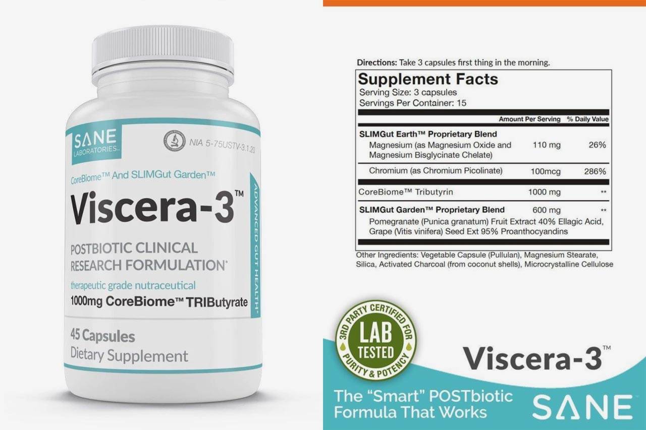 Amazon.com: Viscera 3 POSTbiotics with TRI ButyrateGut Health Tributyrin  Supplement for Bloating Relief and Gas, Leaky Gut, IBS and Bowel Movement More Powerful Than PRObiotics and PREbiotics: Health & Personal Care