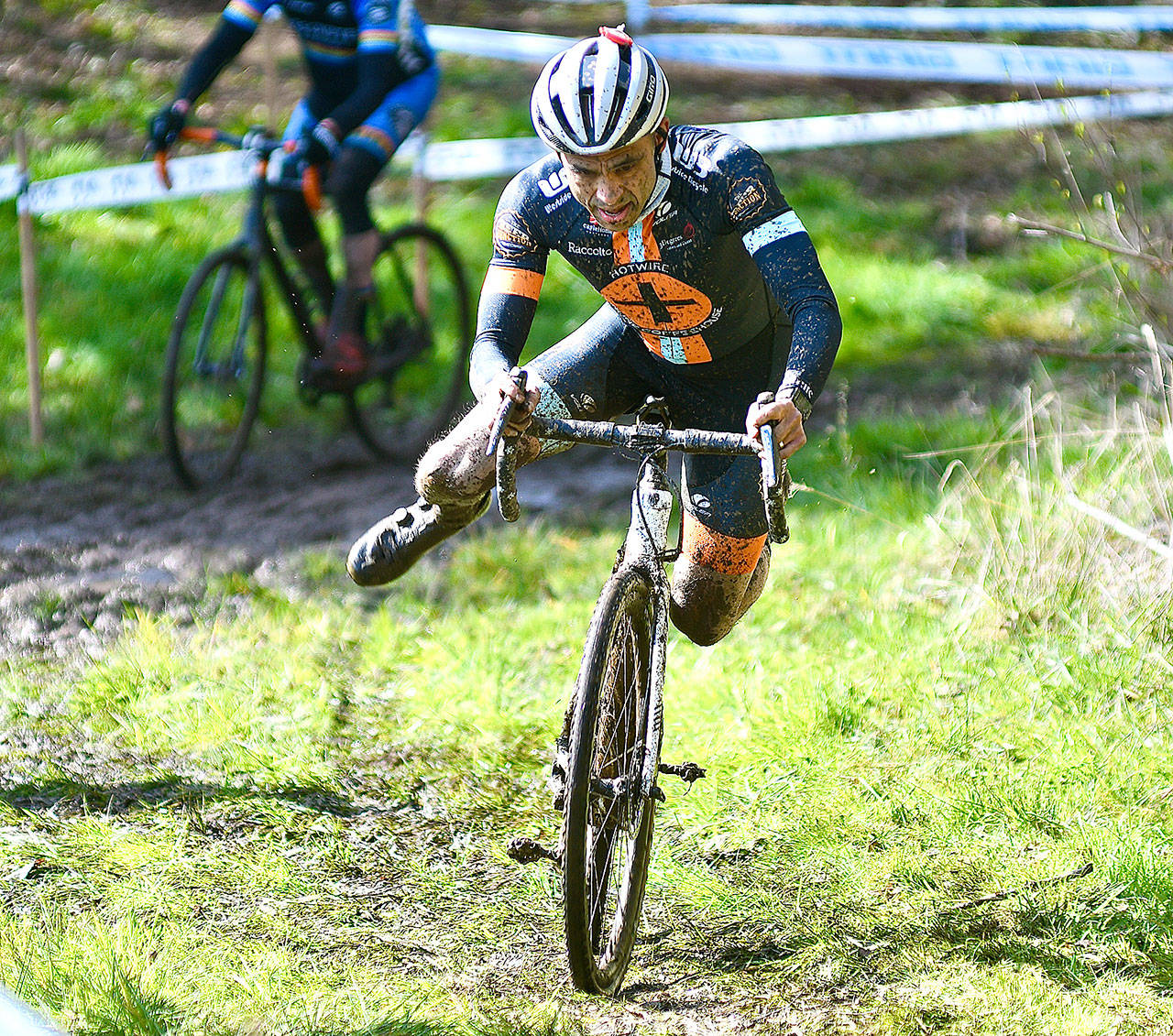 The first “test event” of cyclocross was held at Extreme Sports Park outside of Port Angeles in late March. Races that are part of the normal cyclocross fall circuit are scheduled at the site in October and November. (Photo courtesy of Jay Cline)