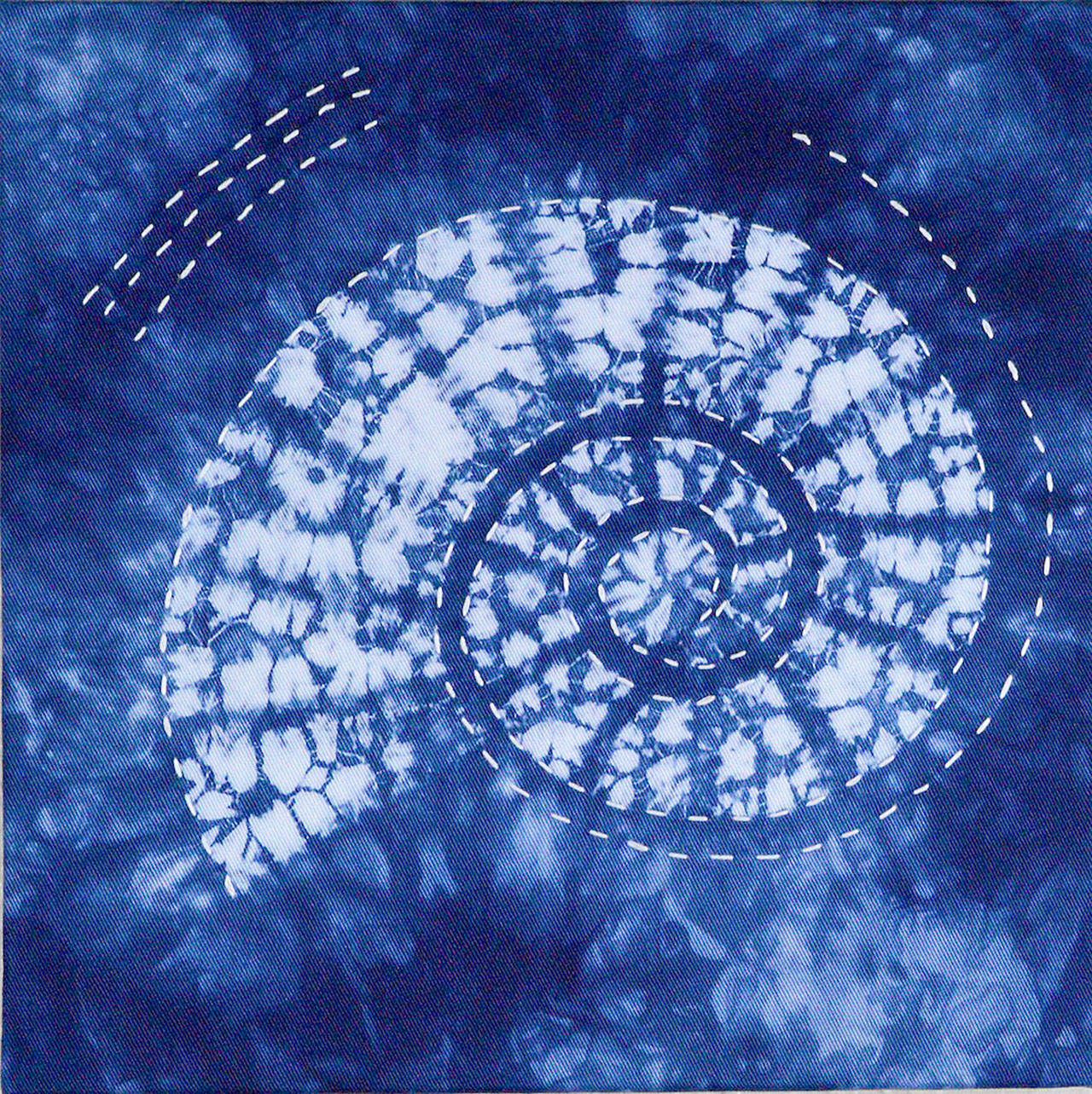 “Shibori Wave,” by Cathie Weir in part of the Undersea exhibit at Northwind Art.