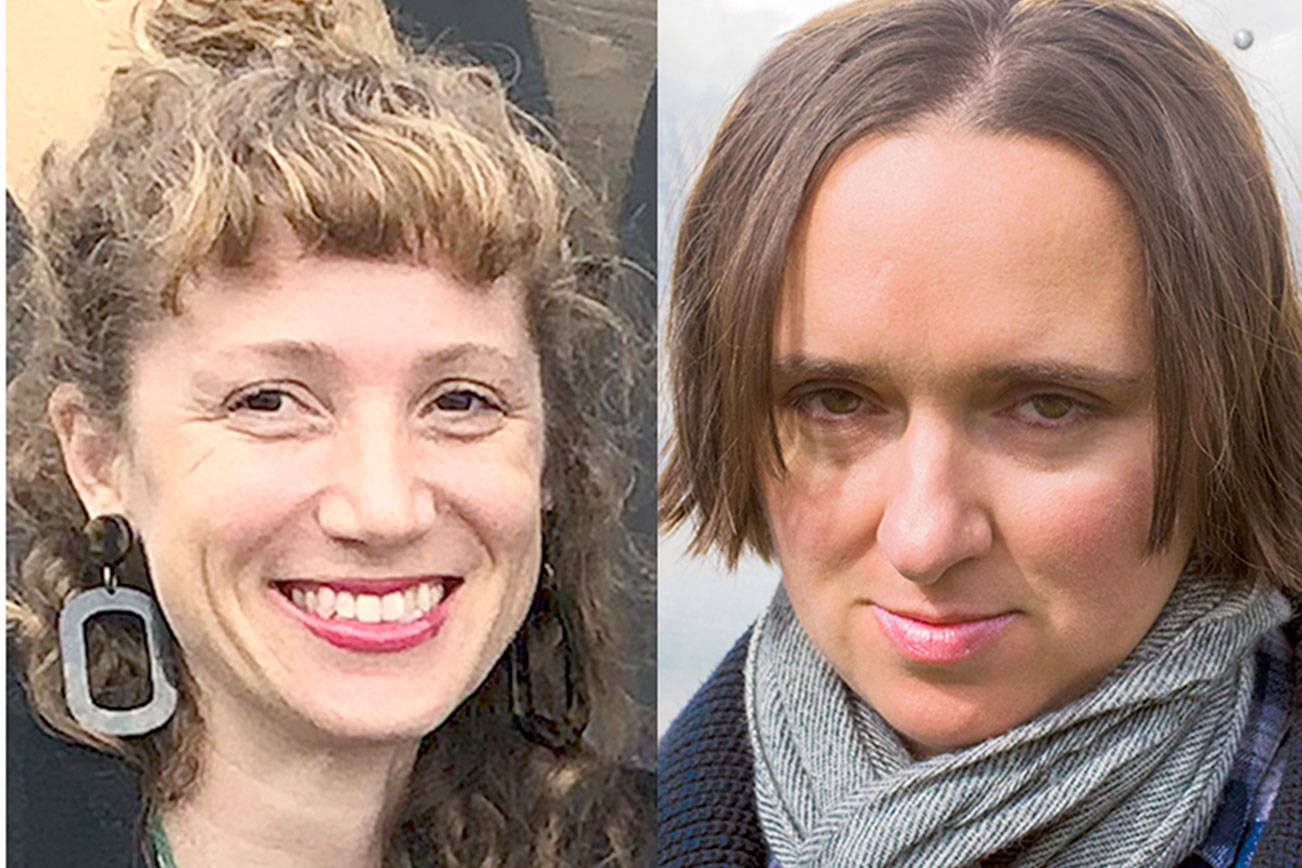Shelley Leavens, left, and Sarah Vowell.