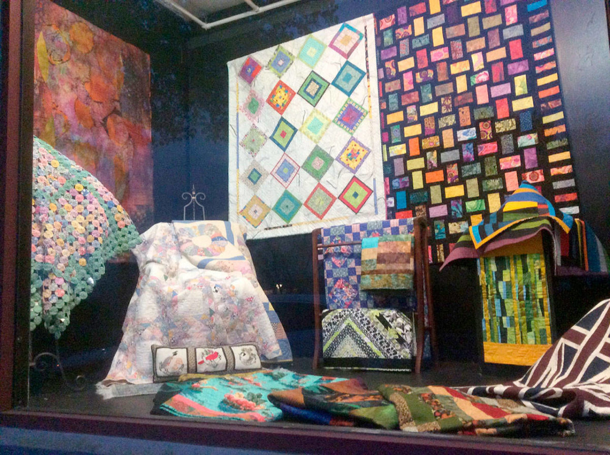 Walkby textile exhibit graces window in Port Townsend Peninsula