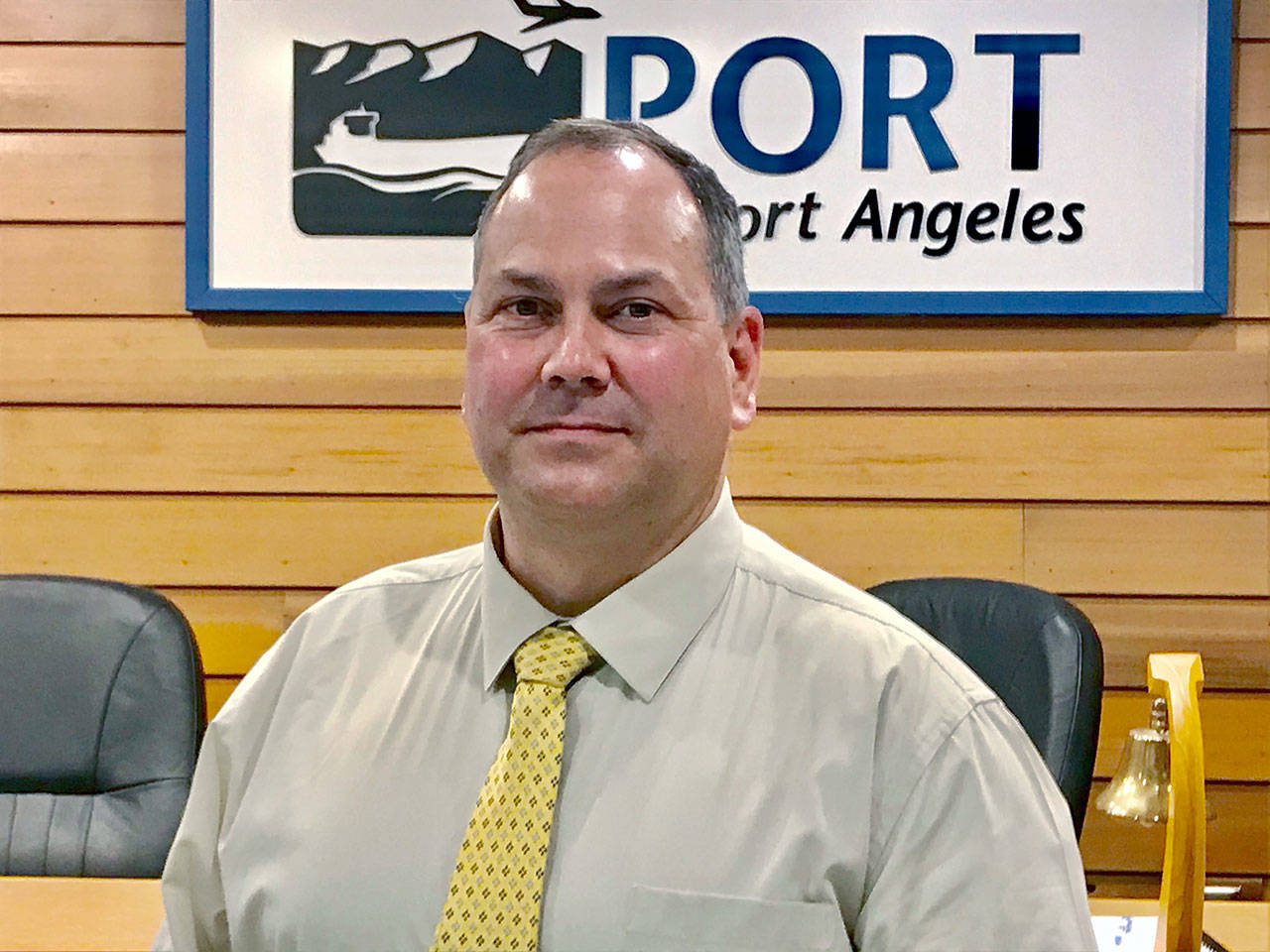Port of Port Angeles commissioners hope to finalize a contract with Geoff James for the port executive director position by next week. (Paul Gottlieb/Peninsula Daily News)