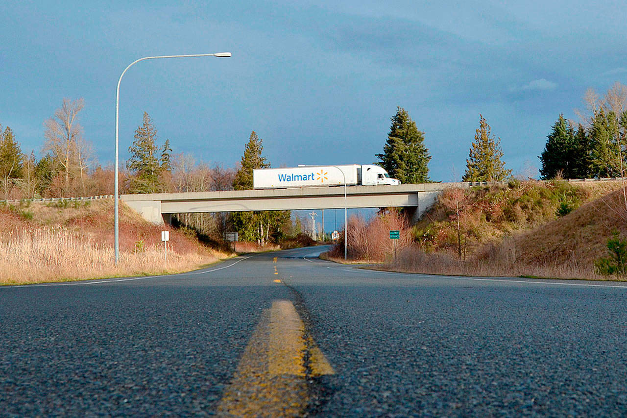 The U.S. 101 East Sequim Corridor Project, which includes completing the Simdars Road interchange that was proposed in two state transportation funding packages this year, will remain on hold until a special session or the 2023 legislative session. (Matthew Nash/Olympic Peninsula News Group)