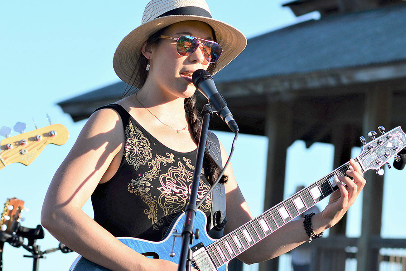 Micaela Kingslight, pictured at a 2019 Concert on the Dock, will bring her music to Tyler Plaza in downtown Port Townsend at 2 p.m. Monday. Diane Urbani de la Paz/Peninsula Daily News