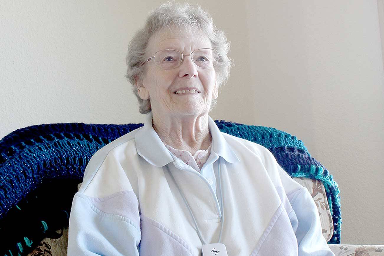 Delores Hagerman, 83, of Port Ludlow will benefit from a trust fund created for asbestos poisoning victims, such as her late husband Ken, derived from insulation made by Owens-Illinois Inc between 1948 and 1958. (Zach Jablonski/Peninsula Daily News)