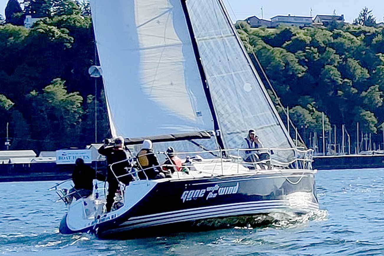 Port Angeles-based Gone with the Wind is one of 24 sailboats entered in the Pacific Northwest Offshore race from the Columbia River to Port Angeles. The race begins today and runs through Sunday.