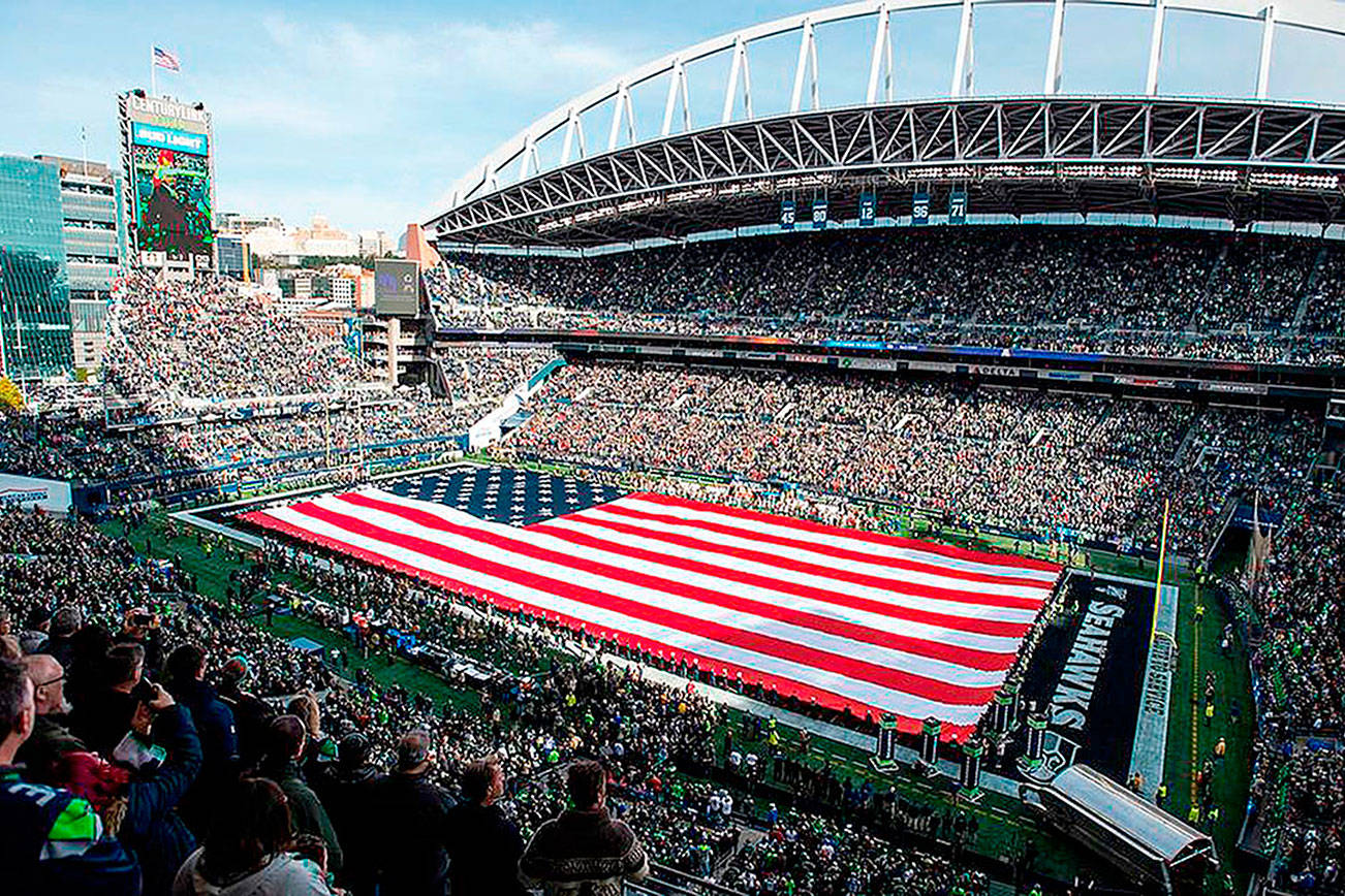 Joshua Bessex/McClatchy News Service
Seahawks fans will return to games inside Lumen Field, as they were packed in for this one against the Tampa Bay Buccaneers on Nov. 3, 2019, in September.