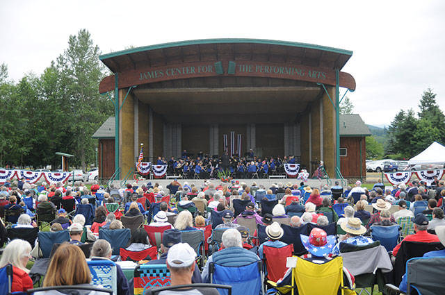 The Sequim City Band entertains a crowd at the James Center for the Performing Arts on July 4, 2019. The band hasn’t held rehearsals or concerts since its event on March 1, 2020. (File photo by Michael Dashiell/Olympic Peninsula News Group)
