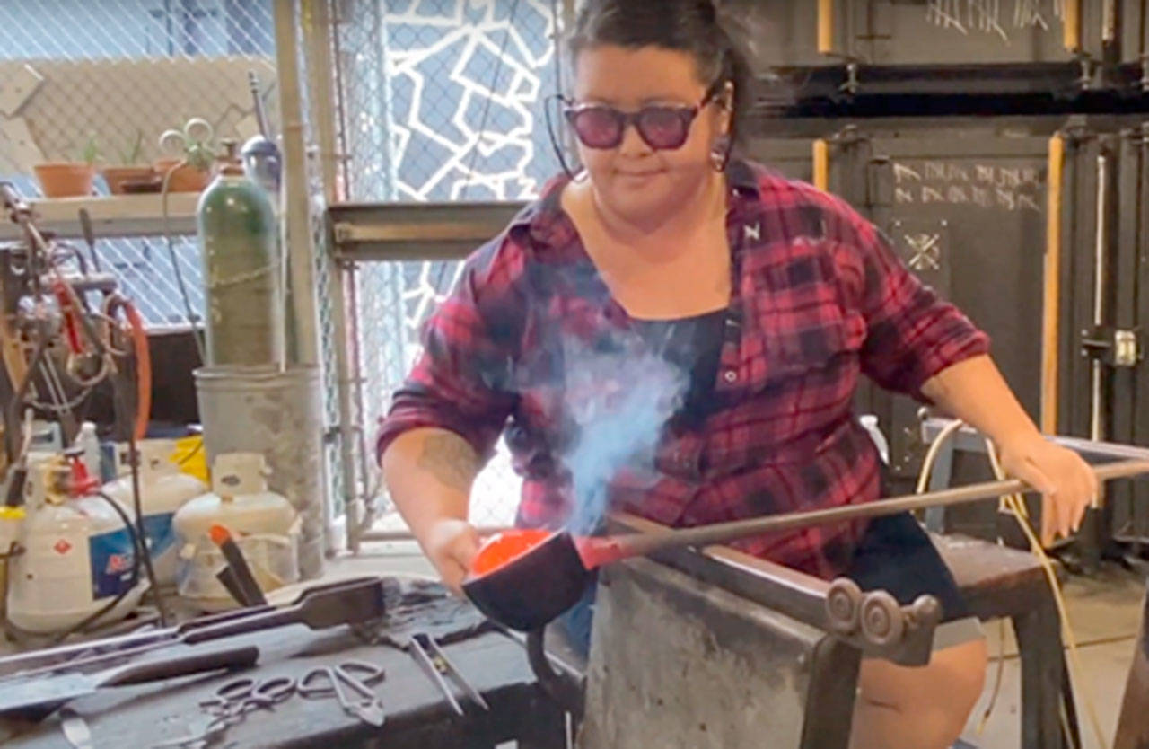 Bao Thao will demonstrate glass-blowing on Tuesday morning.