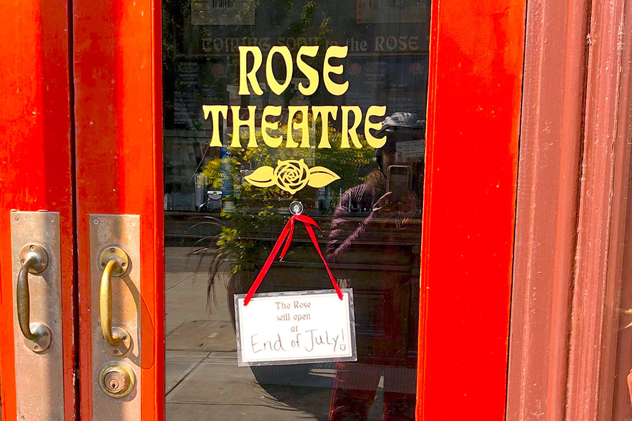 The Rose Theatre in downtown Port Townsend is days away from reopening. (Diane Urbani de la Paz/Peninsula Daily News)