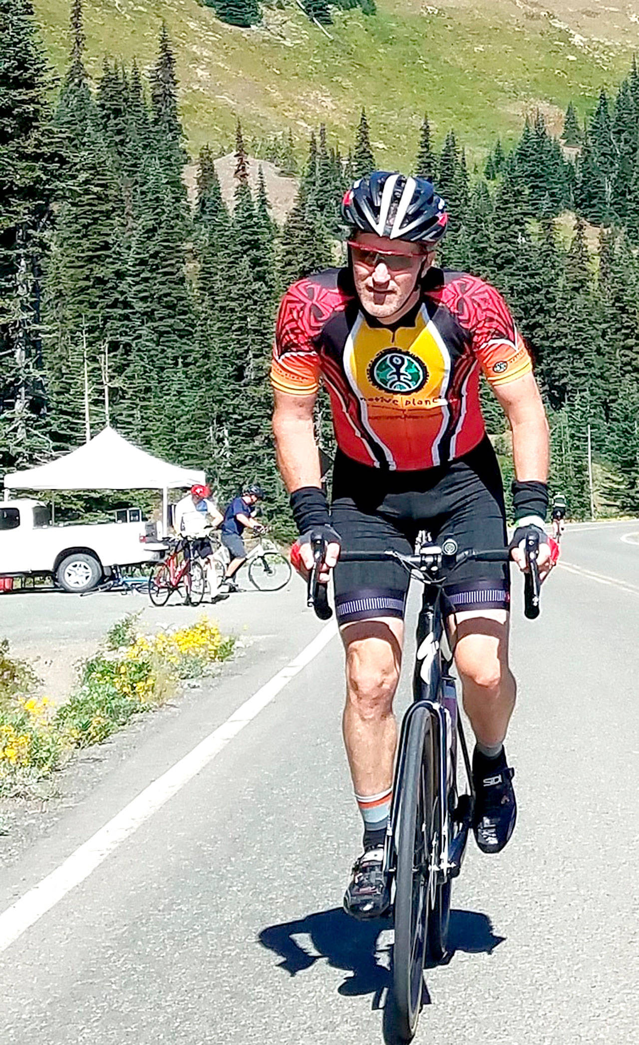Photo courtesy of Mike Moreland/Ride the Hurricane The Ride the Hurricane event returns with as many as 800 riders going up Hurricane Ridge Road Sunday morning and another 200 doing a 100-mile ride on the northern Olympic Peninsula.