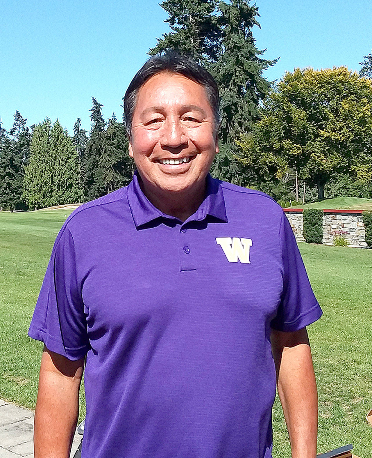 Former UW quarterback Sonny Sixkiller is back at the Cedars at Dungeness to host his celebrity classic golf tournament.