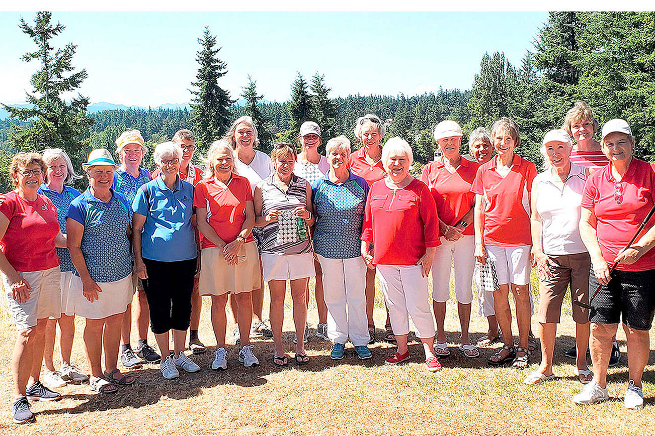 Courtesy photo
Members of the Port Townsend Women's Golf Club and the Discovery Bay Women's Golf Club held their memorial memorial scramble July 27.