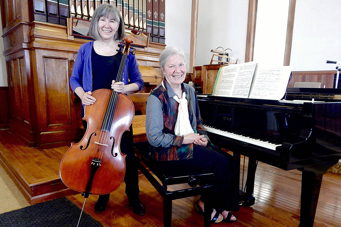 Pamela Roberts, left, and Sheila Harwood will give a live-streamed Candlelight Concert of summery classical music Thursday evening. (Photo by Howard Gilbert)