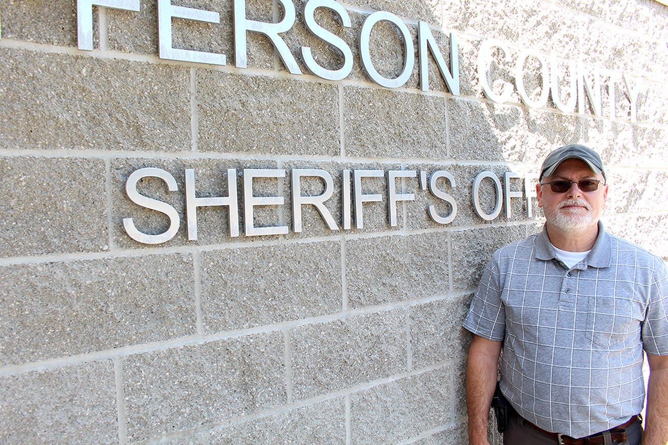 John Walsch, mental health navigator for the Jefferson County Sheriff’s Office, recently had his position extended through the end of June 2022, after the Sheriff’s Office was awarded a year-long grant by the Washington Association of Sheriffs & Police Chiefs to fund the position. (Zach Jablonski/Peninsula Daily News)