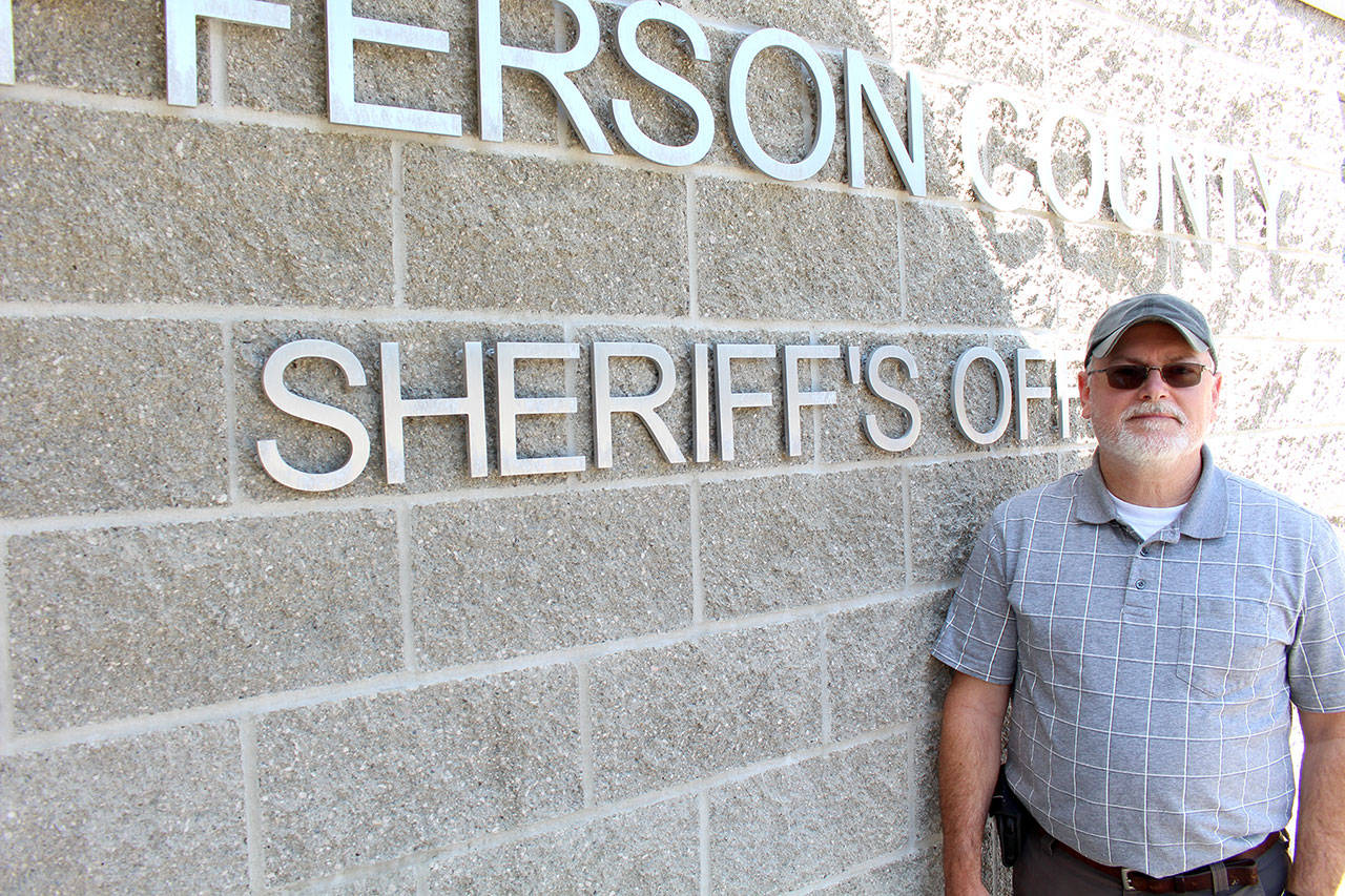 John Walsch, mental health navigator for the Jefferson County Sheriff’s Office, recently had his position extended through the end of June 2022, after the Sheriff’s Office was awarded a year-long grant by the Washington Association of Sheriffs & Police Chiefs to fund the position. (Zach Jablonski/Peninsula Daily News)