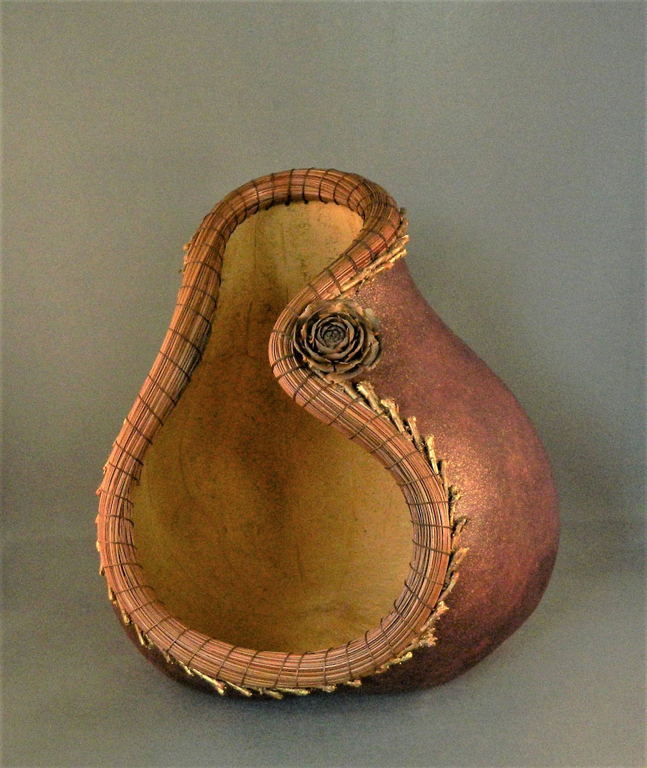 “Curvy Lady Gourd” by Roberta Cooper, a 2021 ARTfusion artist who will be exhibiting her craft and whose works will be on display Sept. 4-5.