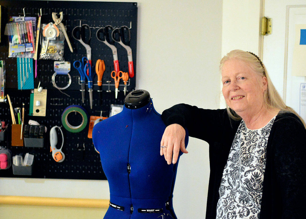 Anita Edwards has turned her Come Sew studio into a free space for sewing in downtown Port Townsend. (Diane Urbani de la Paz/Peninsula Daily News)