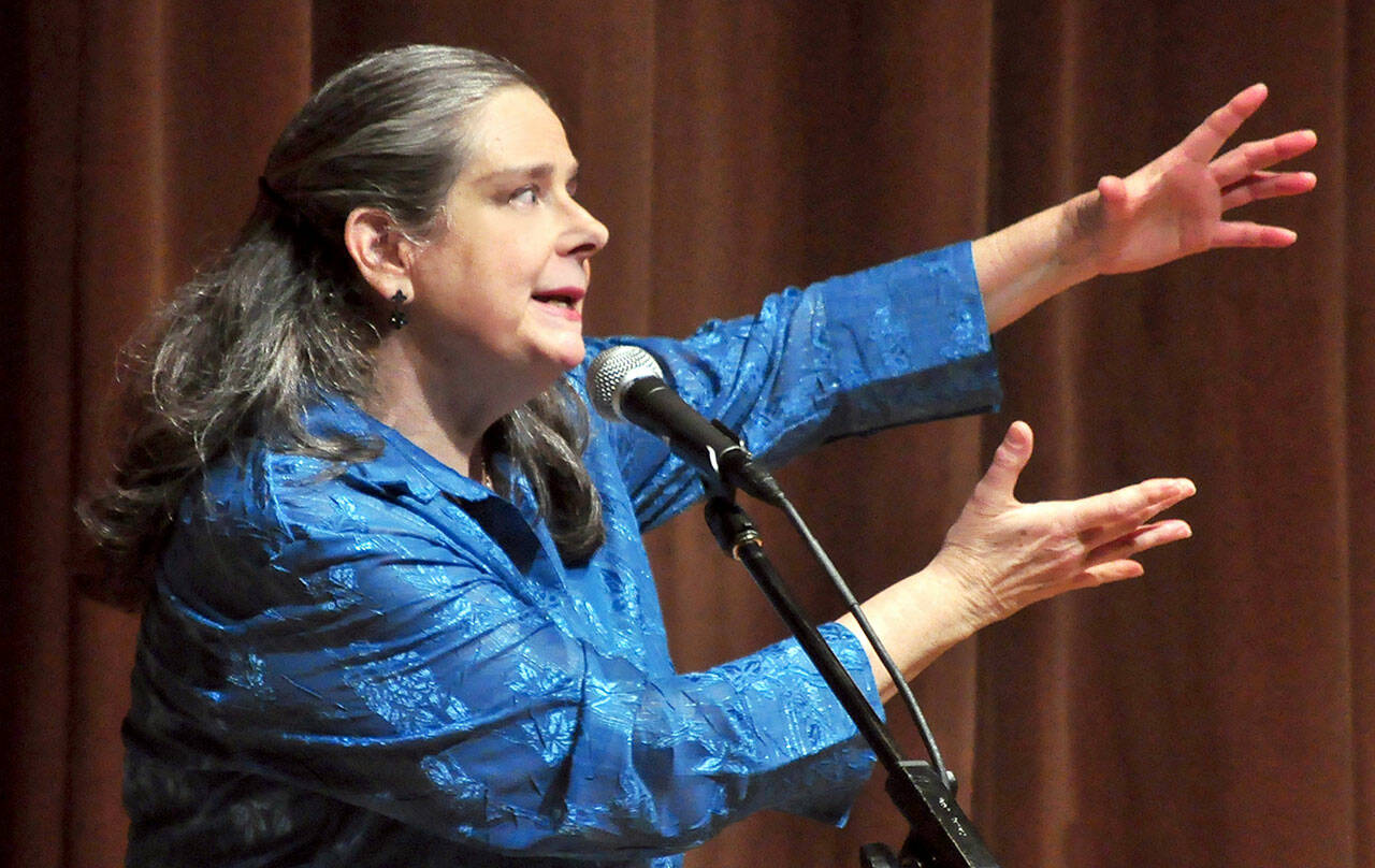 Beth Horner, a National Storytelling Network Oracle Award winner, will teach a master class and give livestreamed performances during the Forest Storytelling Festival this weekend. (photo by Julie Curry)