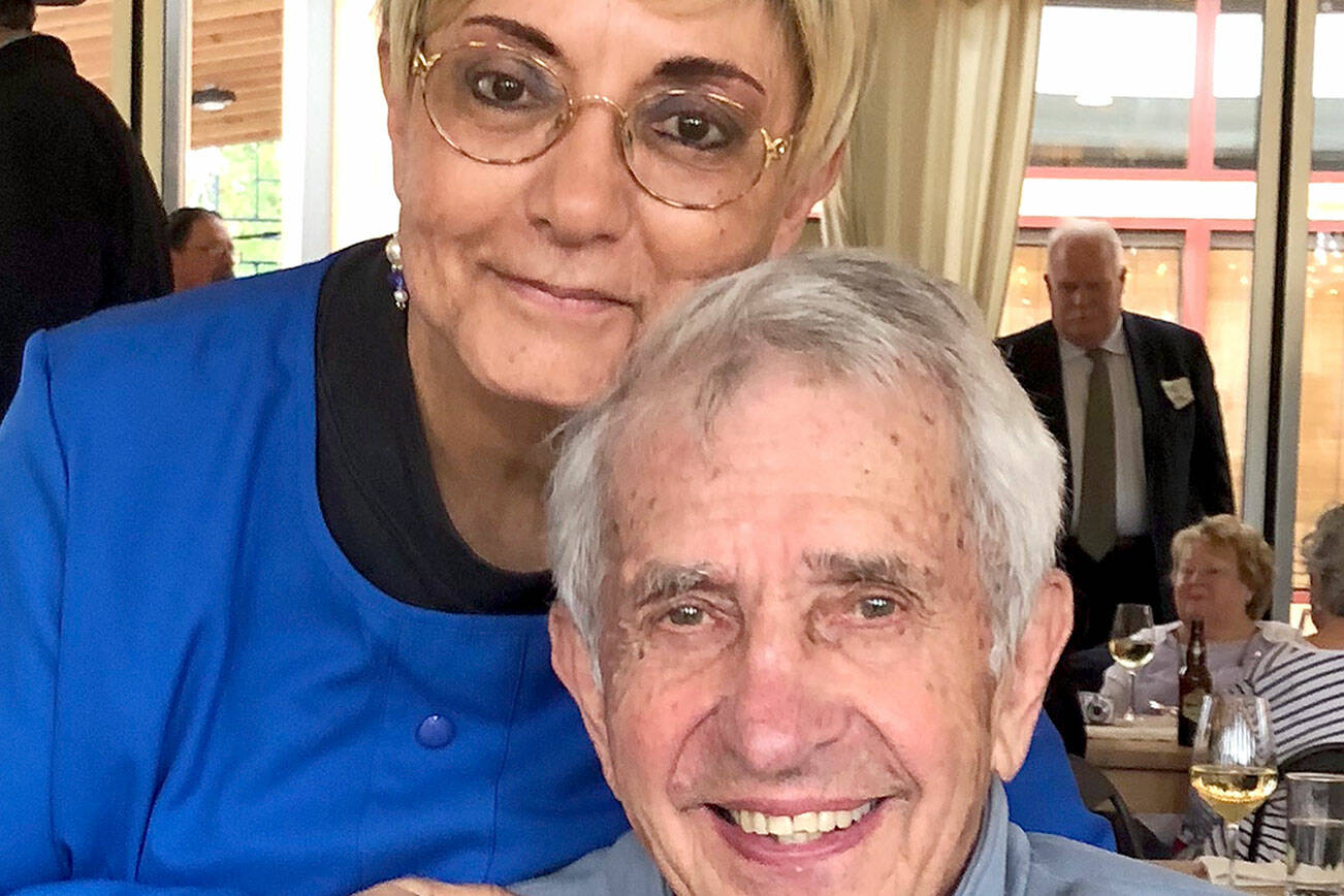 Connie Gallant, recipient of the 2021 Eleanor Stopps Environmental Leadership Award, is pictured with her late husband JD Gallant in 2019. (Photo courtesy Connie Gallant)