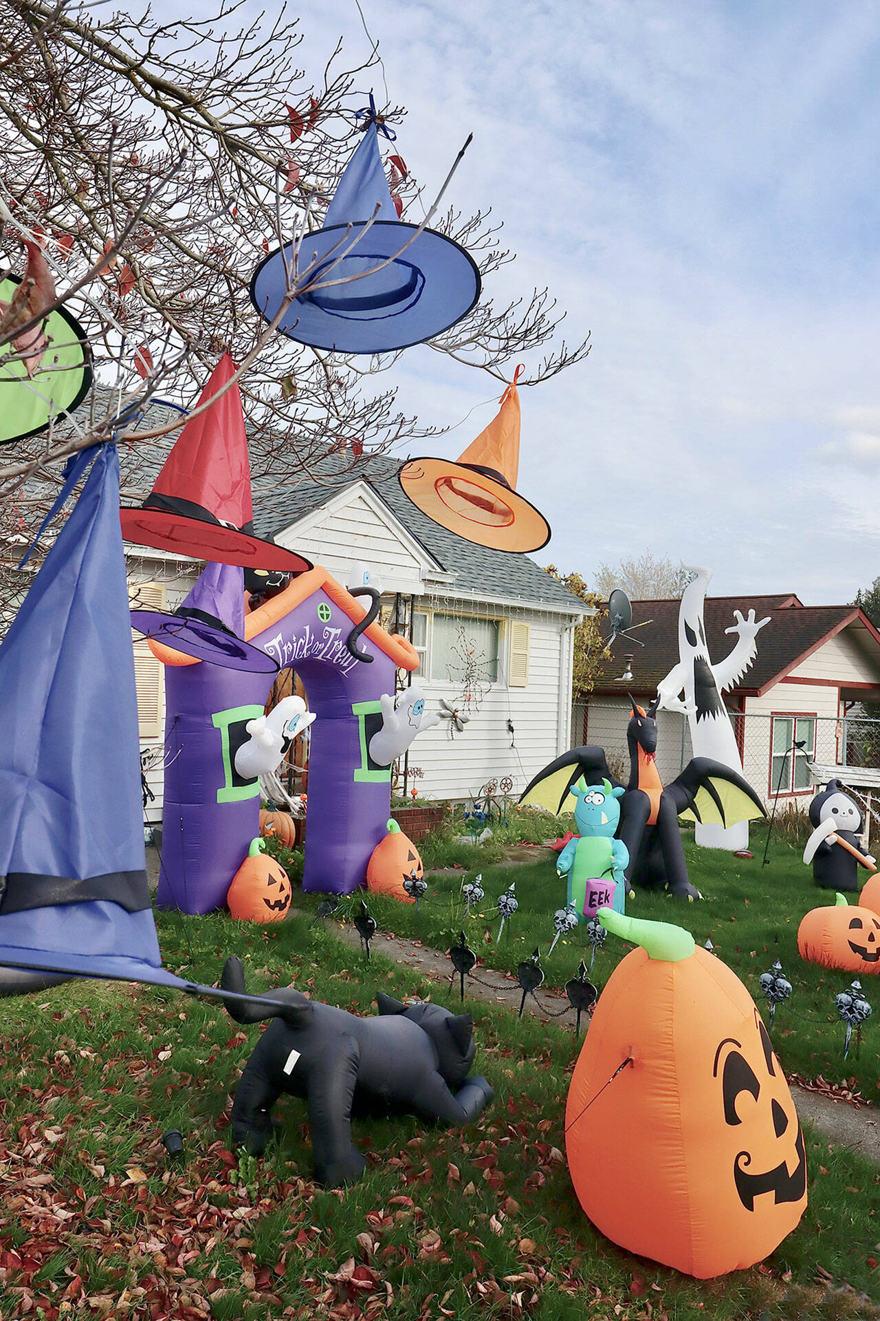 This Halloween display is at 812 West 9th in Port Angeles.