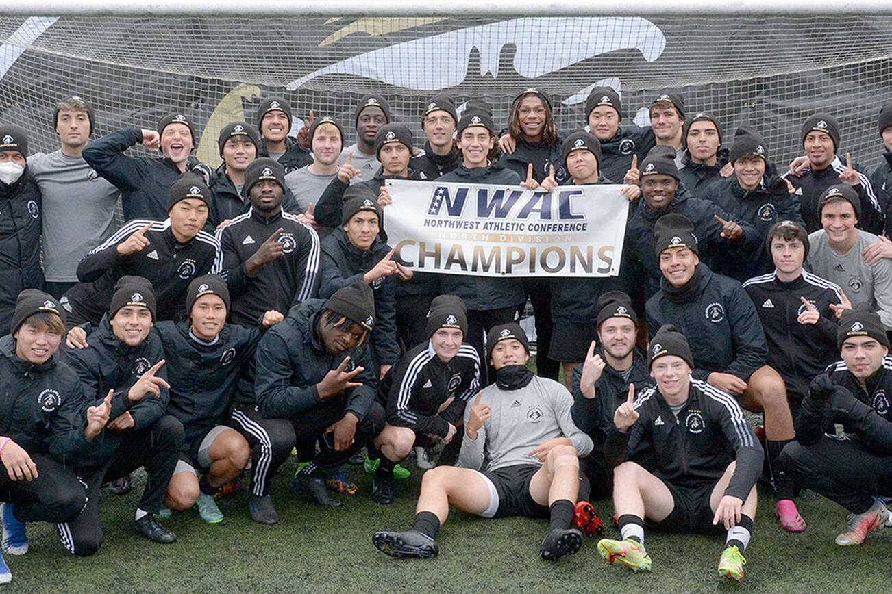 Peninsula College men's soccer team returned home with the NWAC North Region Championship, having earned the title in a physical 0-0 draw with Whatcom on Wednesday night. The Pirate men will host a quarterfinal playoff match at home, likely on Nov. 6.
