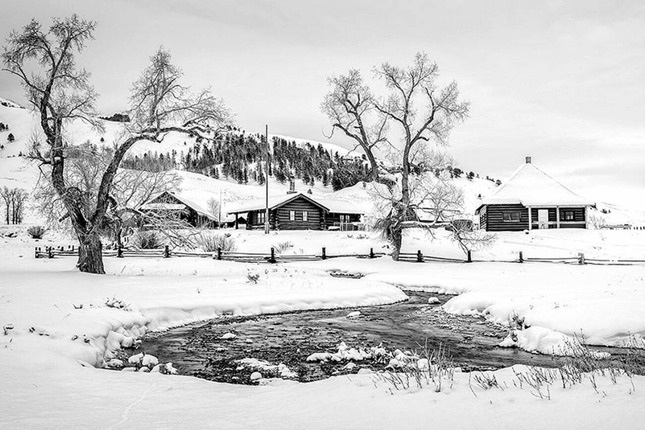 Lamar Buffalo Ranch and Rose Creek in Yellowstone by Susan White is a new work that will be added to the Black and White Camera show at Studio Bob.