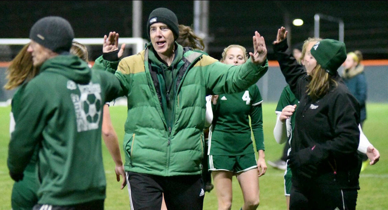 Port Angeles girls soccer coach Scott Moseley recently resigned after guiding the Roughriders to four state appearances and three consecutive Olympic League titles. He leaves as the winningest coach in program history. (Port Angeles School District)
