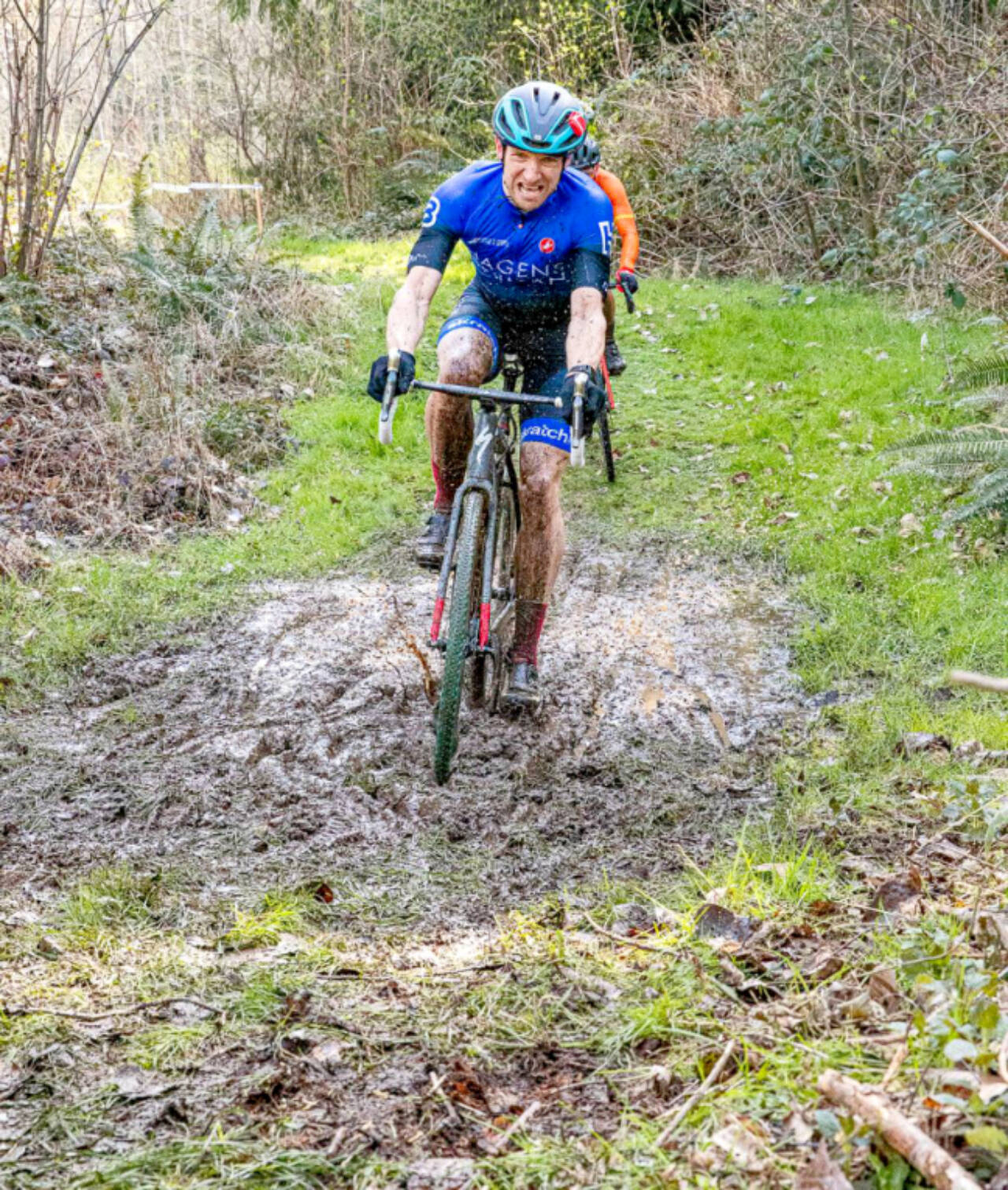 Matt Sagen/Cascadia Films A competitor takes on the mud at Extreme Sports Park in March during a demonstration cyclocross race. The real deal put on by Peninsula Adventure Sports is coming back to ESP on Saturday and Sunday.