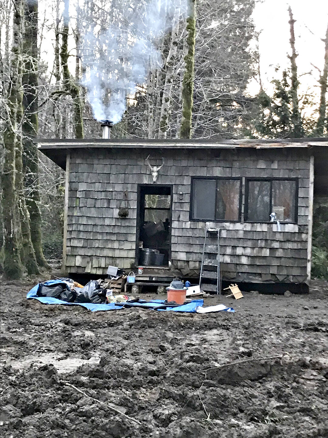 Chip Keen
Kory and Jolene Hitt pulled this cabin back from the edge after floods almost sent it into the Qullayute River.