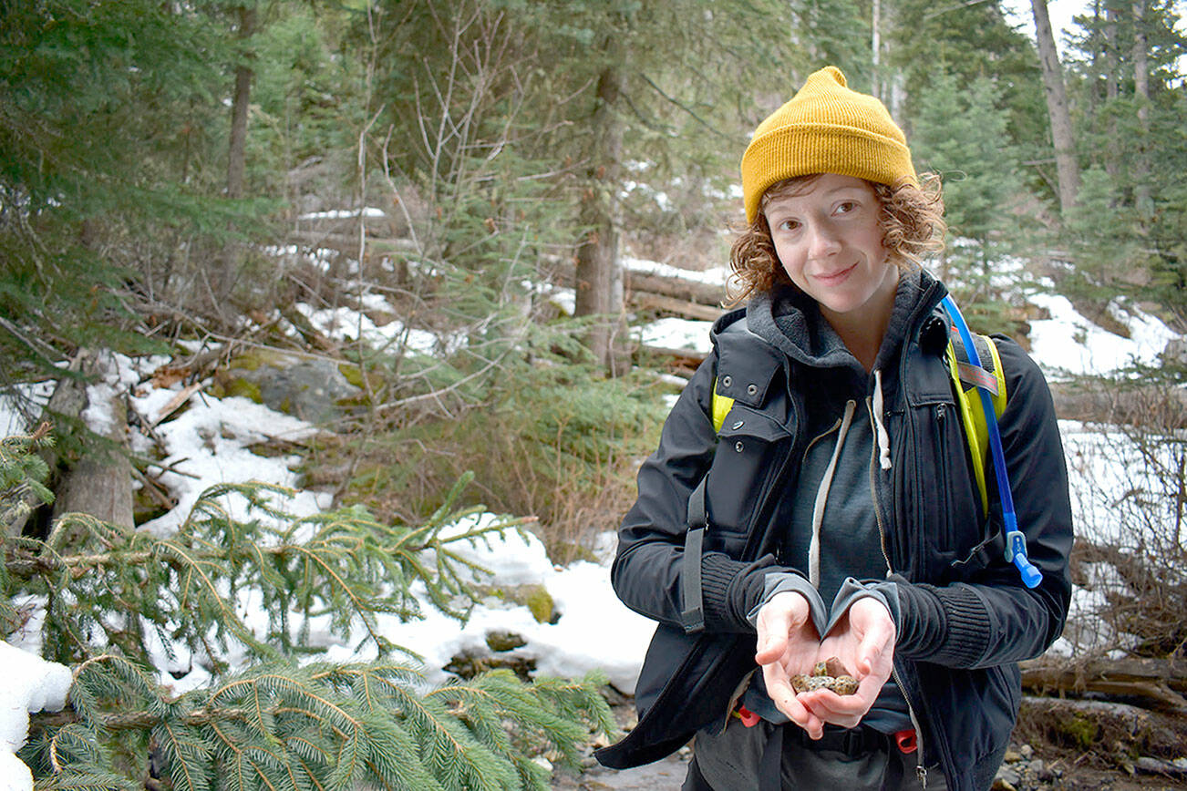 Suzy Elbow hiking in eastern Oregon's Wallowa Mountains.
